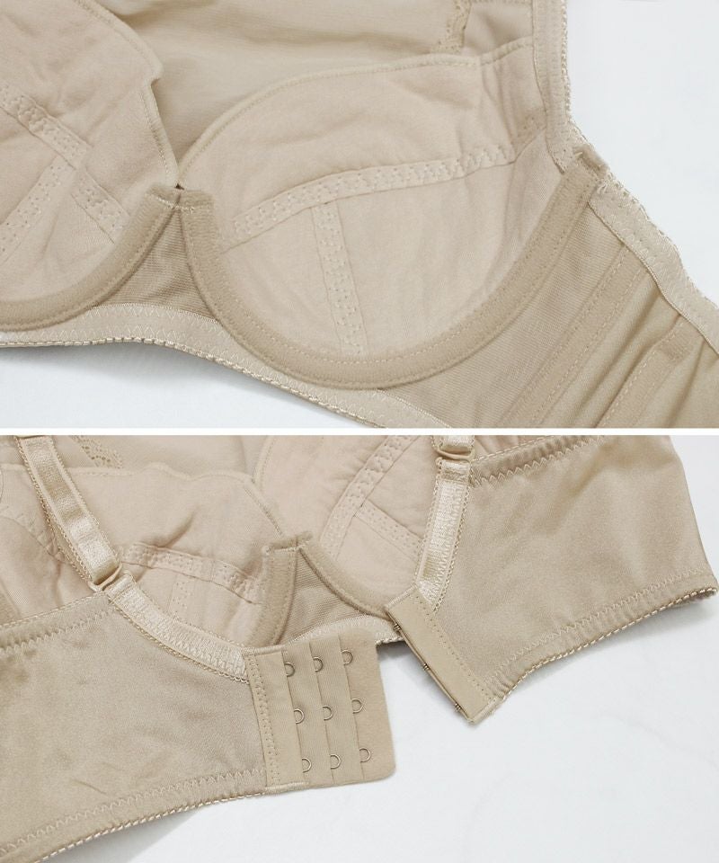 大きな胸を小さく見せるスリムシルエットブラジャー【ブラ単品】