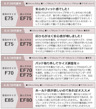 プレーンブラトップ 深V型/U型《BRAmone Basic Volume+》