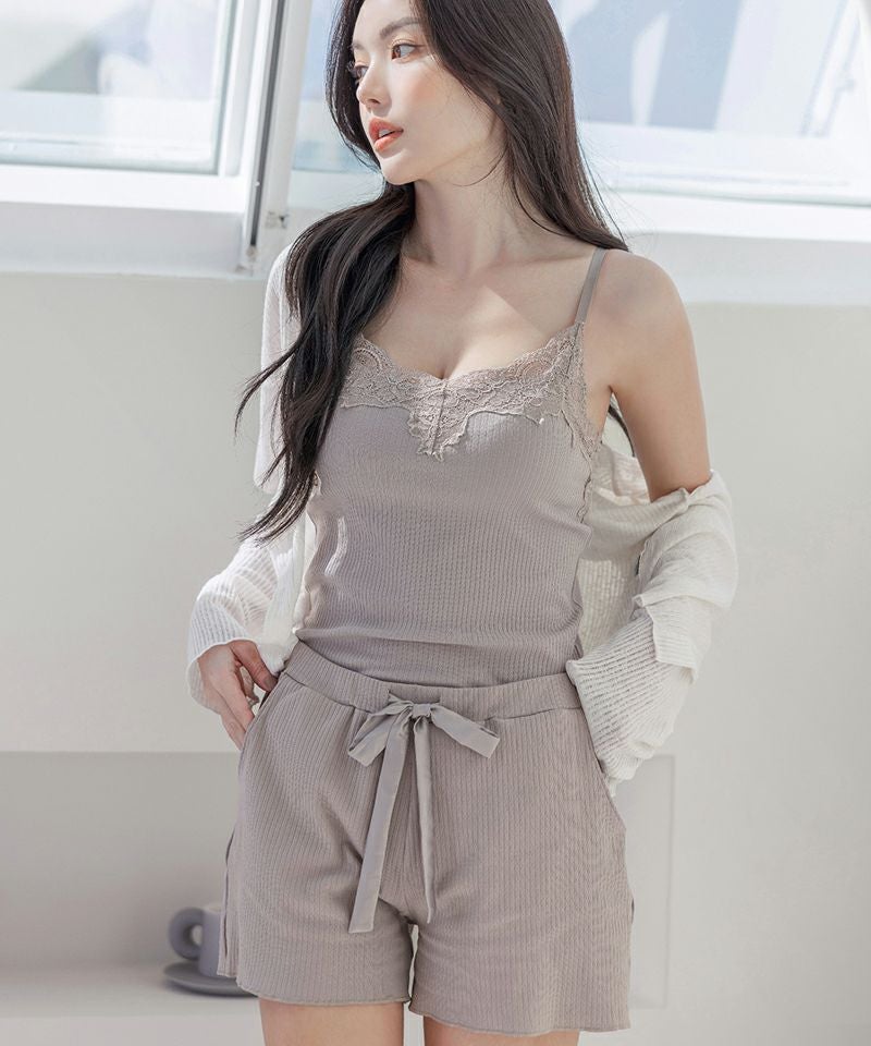 リブレースブラトップ《BRAmone Basic Natural》お揃いショートパンツ