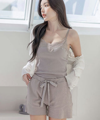 リブレースブラトップ《BRAmone Basic Natural》お揃いショートパンツ