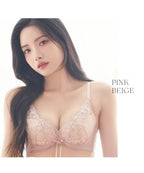 Leene フルールシャワーカシュクールブラ【ブラ単品】 / 痛くない脇高谷間ブラ