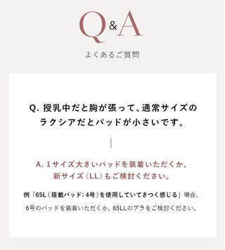【セール対象外】【パッド単品】まるごと包むナイトブラ「ラクシア」専用パッド