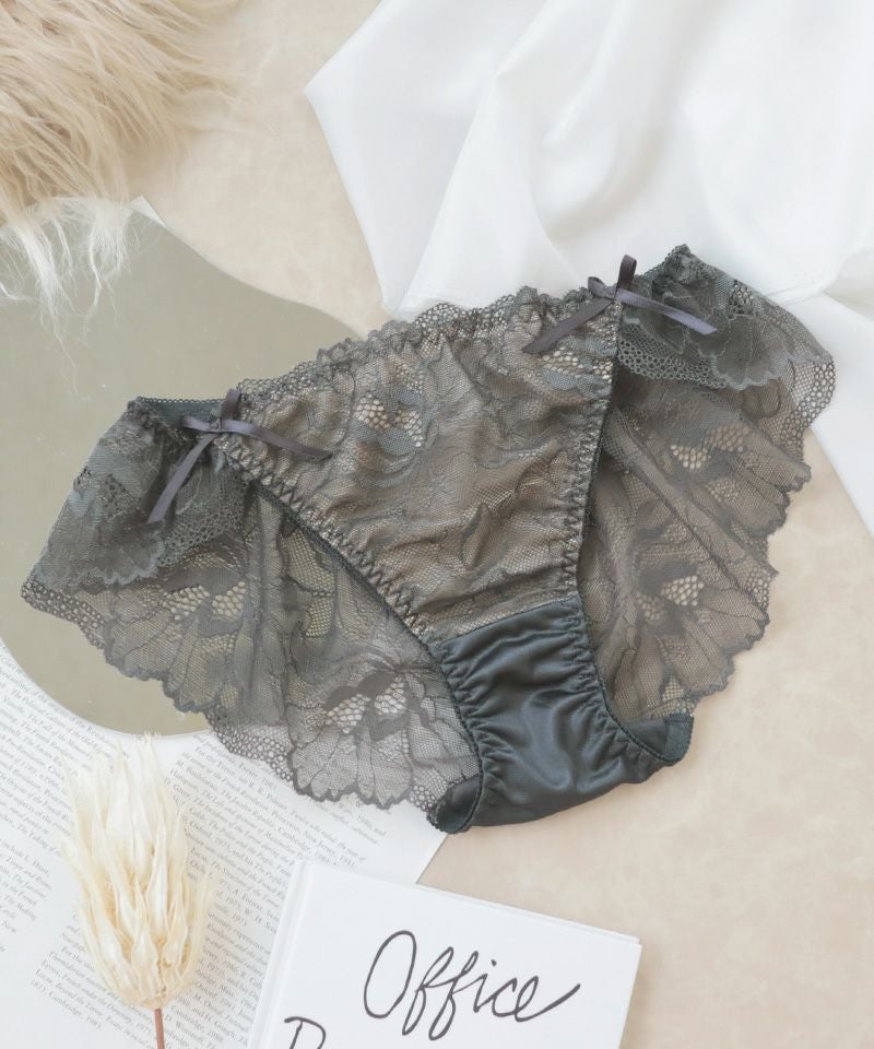 ピオニーレースサイドリボンショーツ 【ショーツ単品】