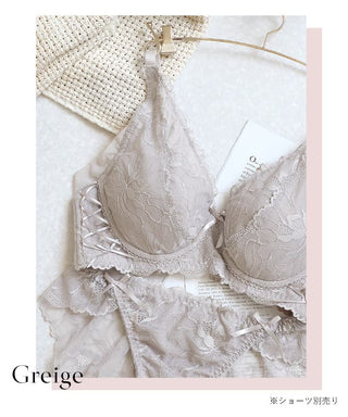 胸を小さく見せる着痩せブラ～スリムシルエットブラ～ピオニーレース【ブラ単品】