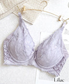 胸を小さく見せる着痩せブラ～スリムシルエットブラ～ピオニーレース【ブラ単品】