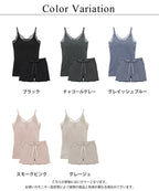 リブレースブラトップ&ショートパンツセット《BRAmone Basic Volume+》
