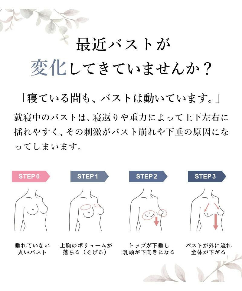 「24H使えるナイトブラ」ラフィネレースブラ&ショーツ