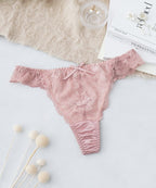 ピオニーレースフリルTバックショーツ【ショーツ単品】