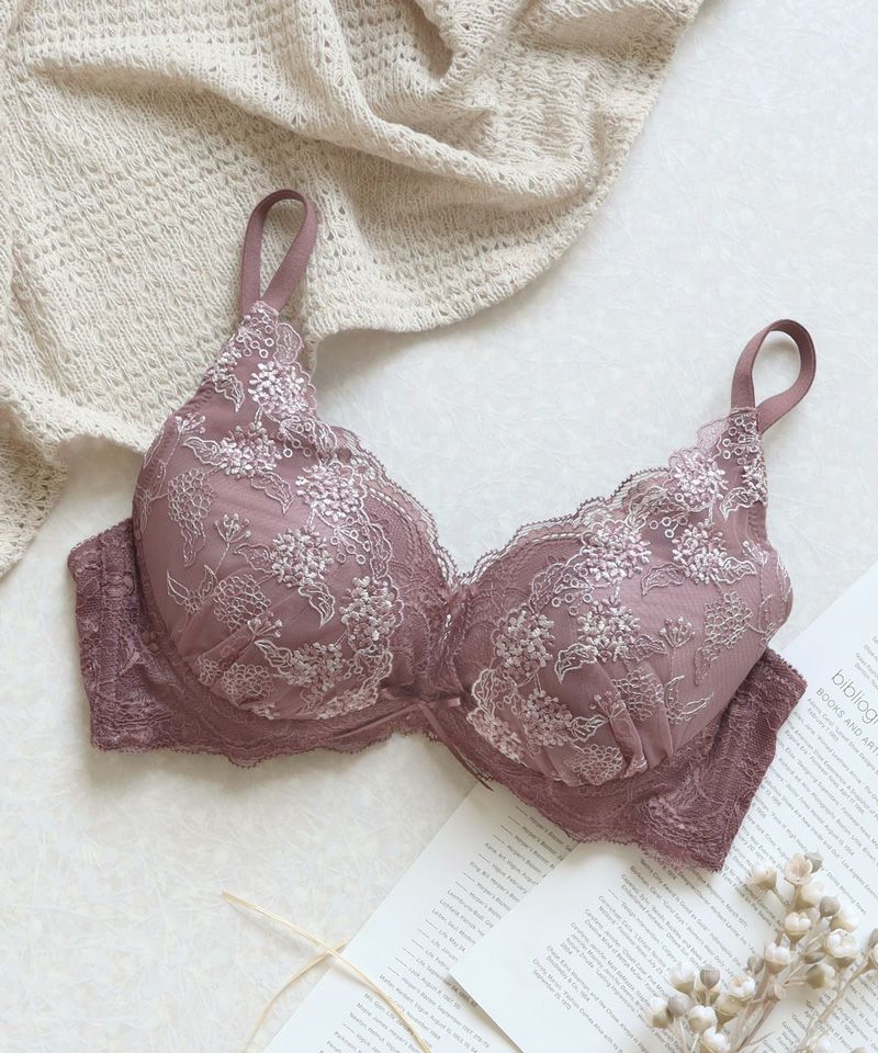 Leene コデマリレースカシュクールブラ【ブラ単品】 / 痛くない脇高谷間ブラ