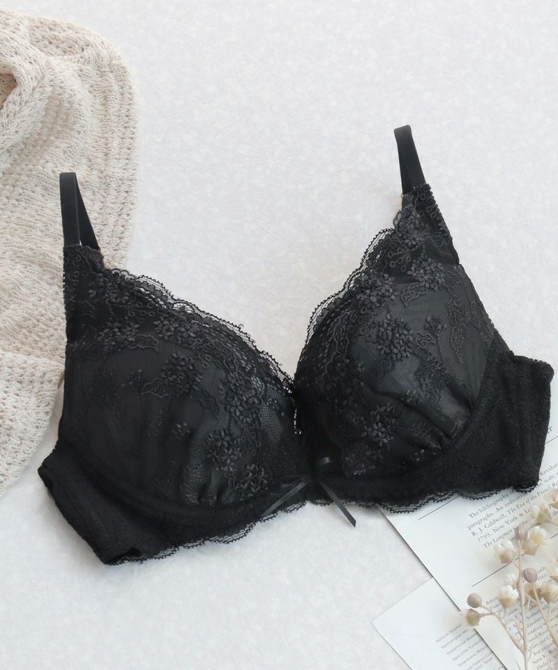 Leene コデマリレースカシュクールブラ【ブラ単品】 / 痛くない脇高谷間ブラ