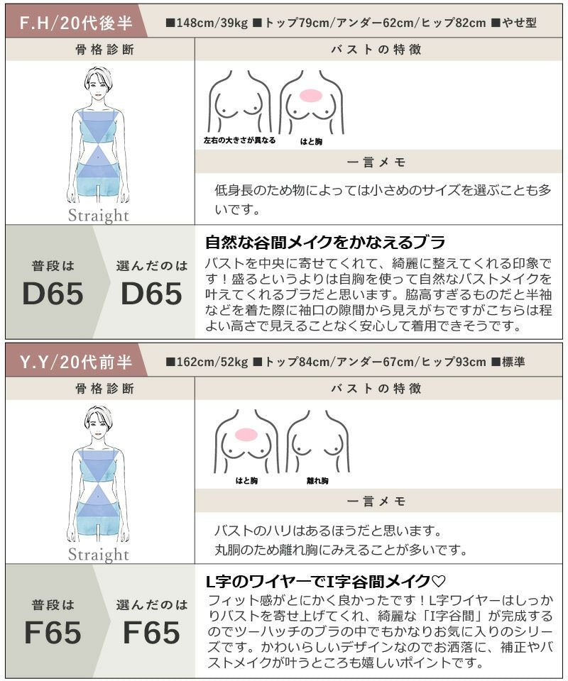 Leene コデマリレースカシュクールブラ&ショーツセット / 痛くない脇高谷間ブラ