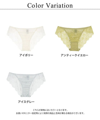 フェザリーバックレースショーツ【ショーツ単品】