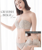 【一部再入荷】2wayストラップレスブラ&ショーツ