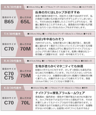 《ラクシアスリープ》ナイトブラキャミ フィットタイプ