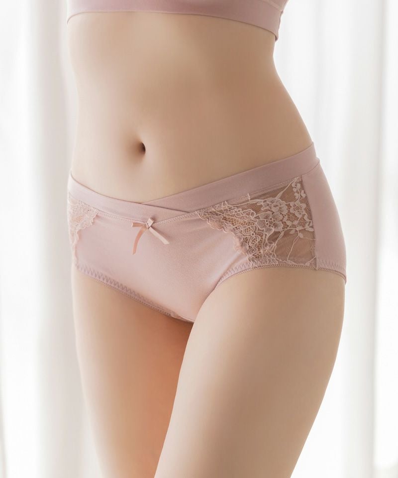 《ラクシアお揃いショーツ》サイドレースボックスショーツ【ショーツ単品】