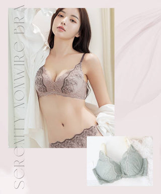 Leene セレニティノンワイヤーブラ&ショーツ