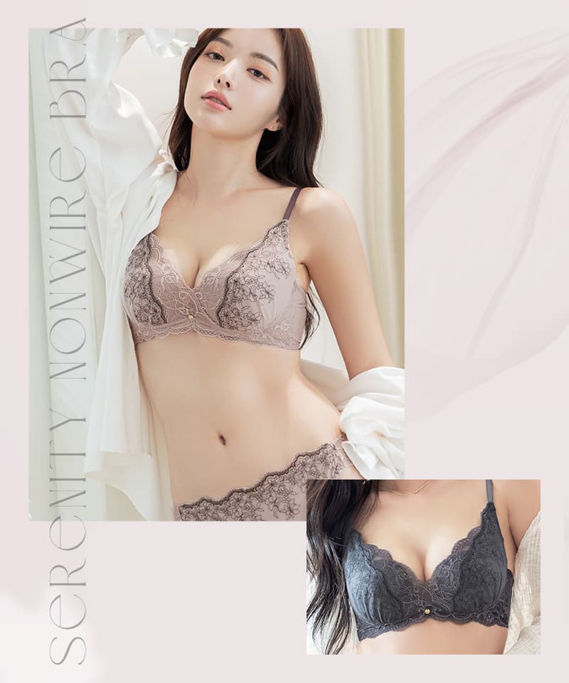 Leene セレニティノンワイヤーブラ&ショーツ