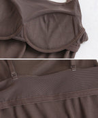 リブブラトップ 胸元カバー型《BRAmone Basic Natural》