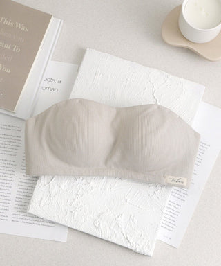 2wayリブストラップレスブラ【ブラ単品】