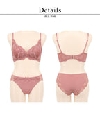 Leene フローリレースカシュクールブラ&ショーツ