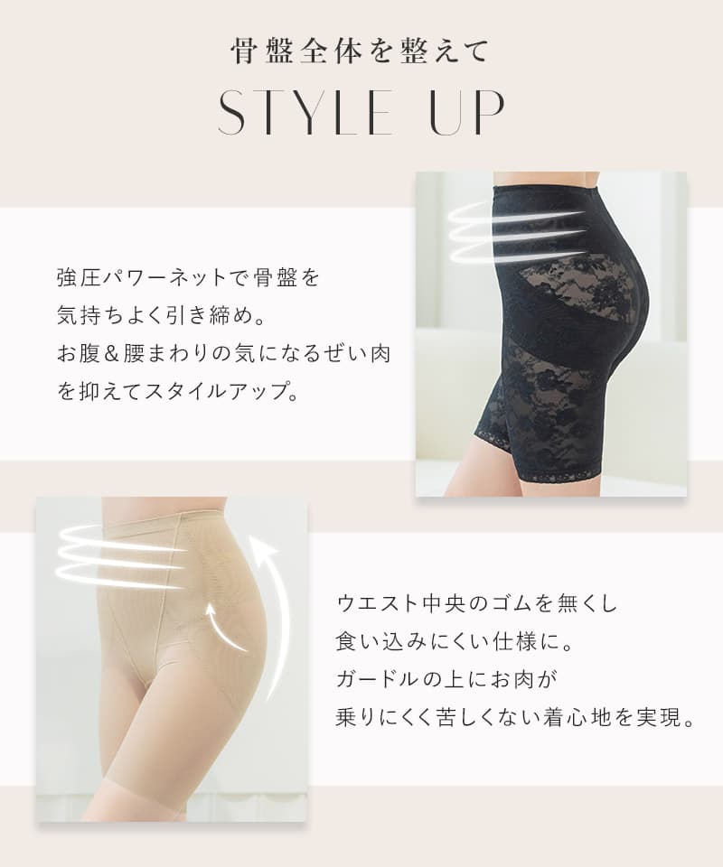 【リニューアル】骨盤ガードル【ミドル丈/ロング丈】