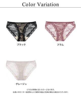 総レースブラトップ《BRAmone Basic Volume+》お揃いショーツ【ショーツ単品】