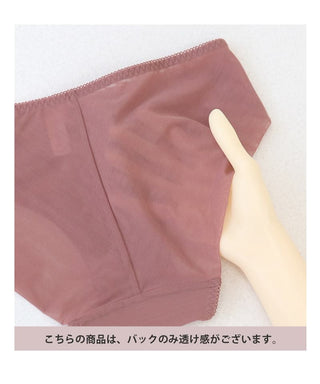 「24H使えるナイトブラ」チュールフルバックショーツ【ショーツ単品】