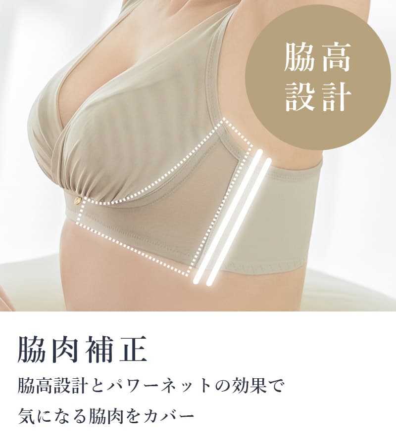 「24H使えるナイトブラ」チュールノンワイヤーブラ【ブラ単品】