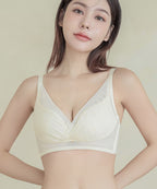 「24H使えるナイトブラ」チュールノンワイヤーブラ【ブラ単品】