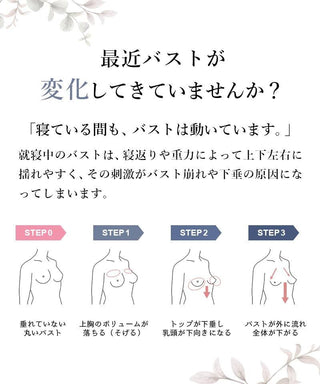 「24H使えるナイトブラ」チュールノンワイヤーブラ&ショーツ