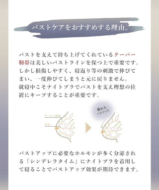 「24H使えるナイトブラ」チュールノンワイヤーブラ&ショーツ