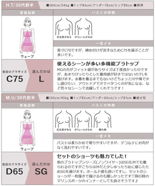 【再入荷】水陸両用ブラトップ胸元カバー型《BRAmone Basic Natural》