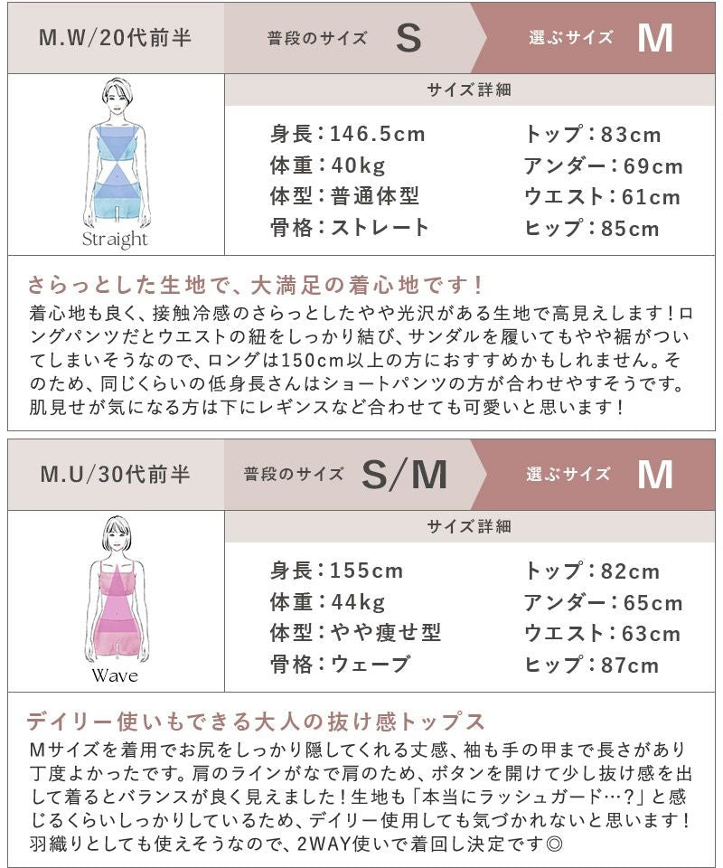 水陸両用UVカットノーカラーシャツ&パンツ