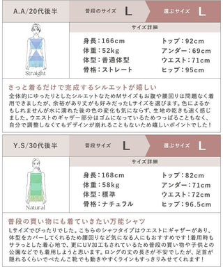 水陸両用UVカットノーカラーシャツ&パンツ
