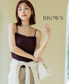 【今季限定カラー追加】3WAYシャーリングブラトップ《BRAmone Fashion Glamorous》