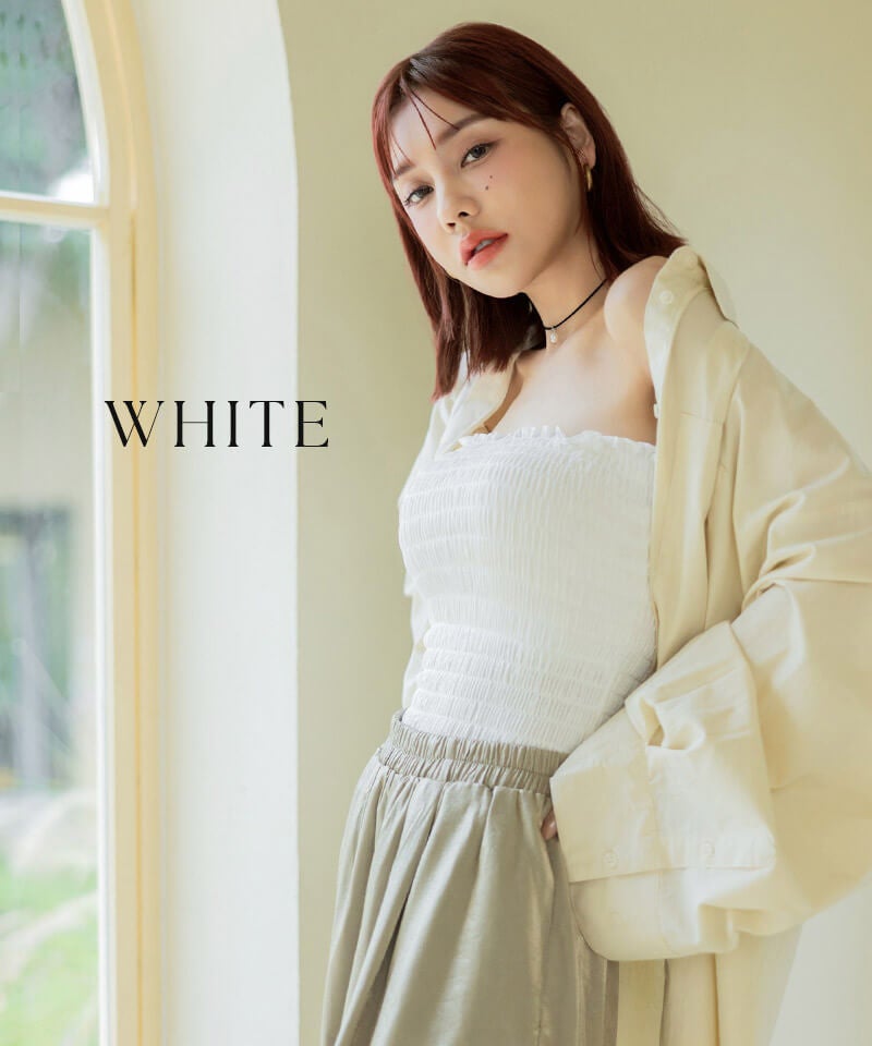【今季限定カラー追加】3WAYシャーリングブラトップ《BRAmone Fashion Glamorous》