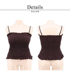 【今季限定カラー追加】3WAYシャーリングブラトップ《BRAmone Fashion Glamorous》