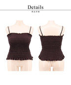 【今季限定カラー追加】3WAYシャーリングブラトップ《BRAmone Fashion Glamorous》