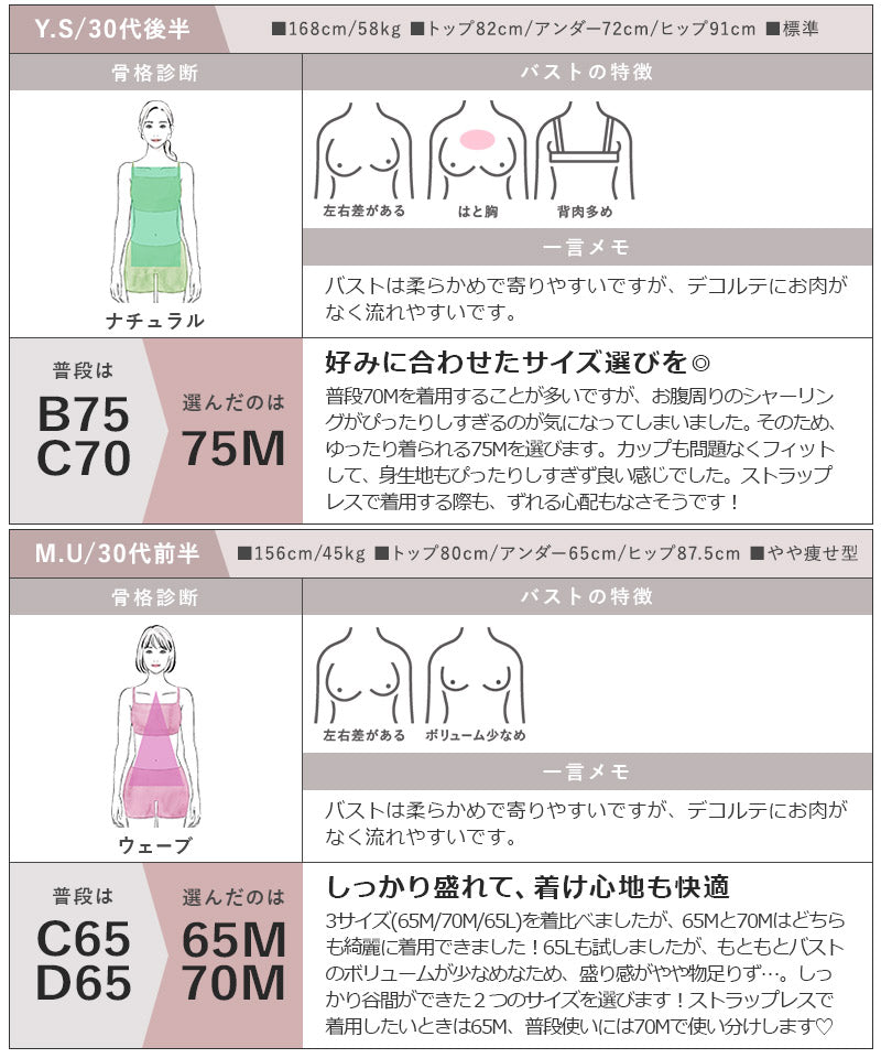 【今季限定カラー追加】3WAYシャーリングブラトップ《BRAmone Fashion Glamorous》