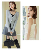リブツインストラップブラトップ《BRAmone Fashion Glamorous》
