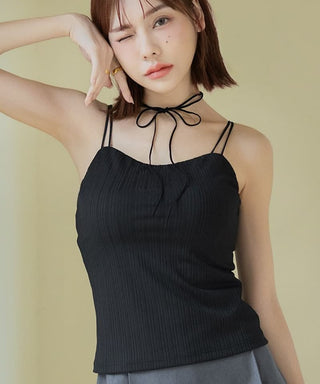 リブツインストラップブラトップ《BRAmone Fashion Glamorous》