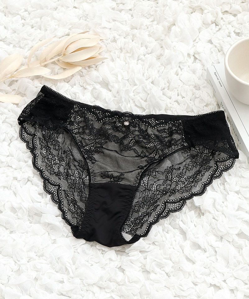 《エアランジュ》ラヴィーナレースバックショーツ【ショーツ単品】