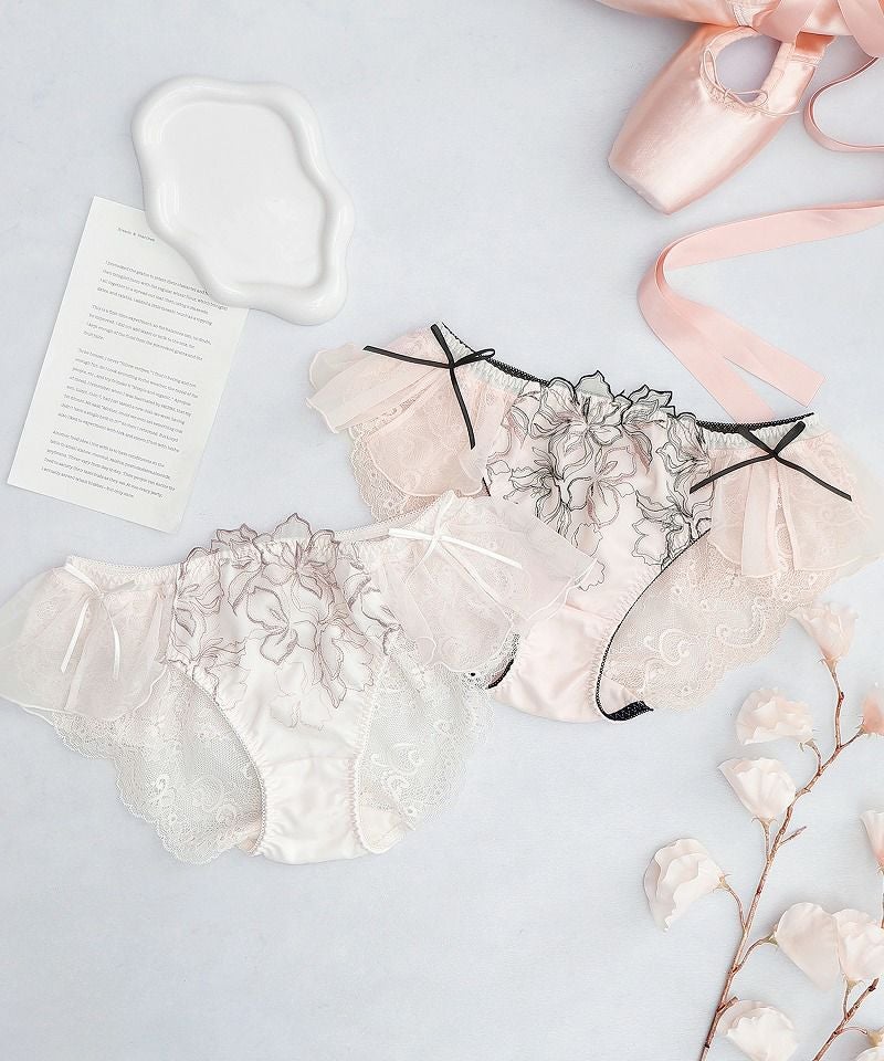 《Pliea》deux フローラチュチュレースバックショーツ【ショーツ単品】