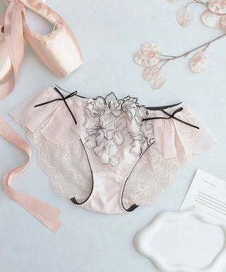 《Pliea》deux フローラチュチュレースバックショーツ【ショーツ単品】