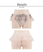 《Pliea》deux フローラチュチュレースバックショーツ【ショーツ単品】