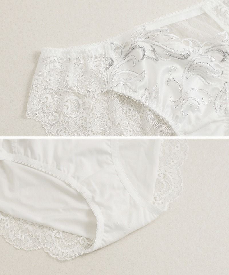 《Pliea》trois プリュムドシーニュレースバックショーツ【ショーツ単品】