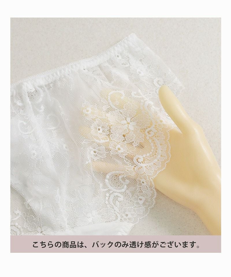 《Pliea》trois プリュムドシーニュレースバックショーツ【ショーツ単品】