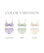 《Leene》マニョリアレースブラ＆ショーツ