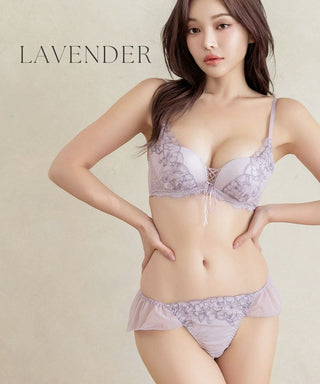 《Leene》マニョリアレースブラ＆ショーツ