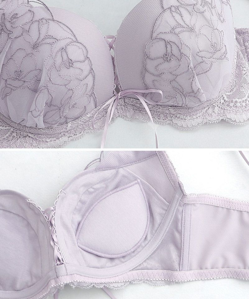 《Leene》マニョリアレースブラ＆ショーツ